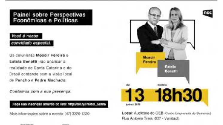 Moacir Pereira e Estela Benetti falam sobre perspectivas econômicas e políticas
