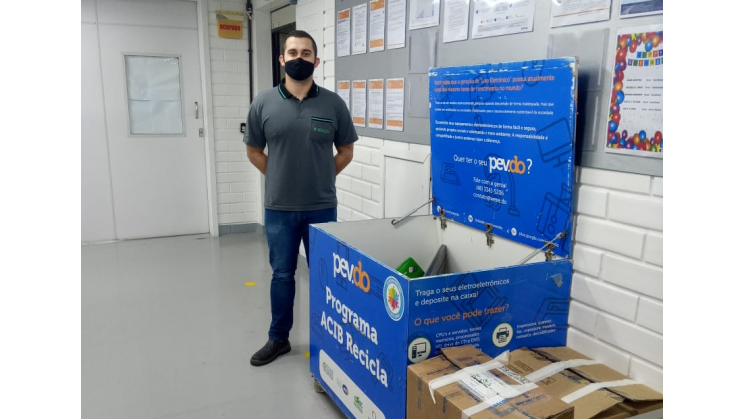 Buhler Sanmak coleta 120 kg de resíduos eletrônicos no programa Acib Recicla